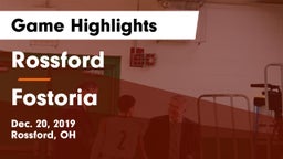 Rossford  vs Fostoria  Game Highlights - Dec. 20, 2019