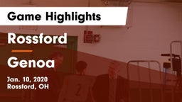 Rossford  vs Genoa  Game Highlights - Jan. 10, 2020