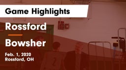 Rossford  vs Bowsher  Game Highlights - Feb. 1, 2020