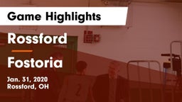 Rossford  vs Fostoria  Game Highlights - Jan. 31, 2020