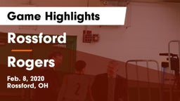 Rossford  vs Rogers  Game Highlights - Feb. 8, 2020