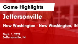 Jeffersonville  vs New Washington  - New Washington, IN Game Highlights - Sept. 1, 2022