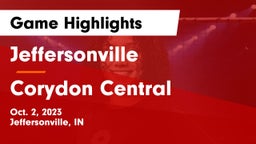 Jeffersonville  vs Corydon Central  Game Highlights - Oct. 2, 2023