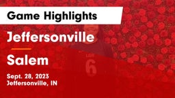 Jeffersonville  vs Salem  Game Highlights - Sept. 28, 2023
