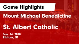 Mount Michael Benedictine vs St. Albert Catholic  Game Highlights - Jan. 14, 2020