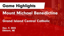 Mount Michael Benedictine vs Grand Island Central Catholic Game Highlights - Dec. 9, 2023