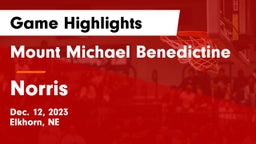 Mount Michael Benedictine vs Norris  Game Highlights - Dec. 12, 2023