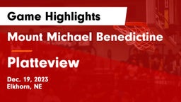 Mount Michael Benedictine vs Platteview  Game Highlights - Dec. 19, 2023