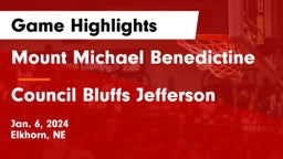 Mount Michael Benedictine vs Council Bluffs Jefferson  Game Highlights - Jan. 6, 2024