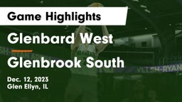 Glenbard West  vs Glenbrook South  Game Highlights - Dec. 12, 2023