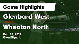 Glenbard West  vs Wheaton North  Game Highlights - Dec. 28, 2023