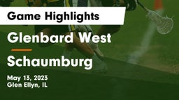 Glenbard West  vs Schaumburg  Game Highlights - May 13, 2023