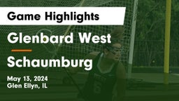 Glenbard West  vs Schaumburg  Game Highlights - May 13, 2024