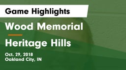 Wood Memorial  vs Heritage Hills  Game Highlights - Oct. 29, 2018