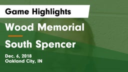 Wood Memorial  vs South Spencer  Game Highlights - Dec. 6, 2018