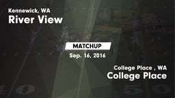 Matchup: River View High vs. College Place   2016