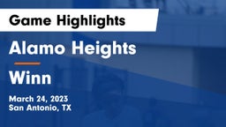Alamo Heights  vs Winn  Game Highlights - March 24, 2023
