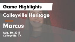 Colleyville Heritage  vs Marcus  Game Highlights - Aug. 30, 2019