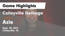 Colleyville Heritage  vs Azle  Game Highlights - Sept. 20, 2019