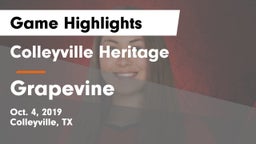 Colleyville Heritage  vs Grapevine  Game Highlights - Oct. 4, 2019