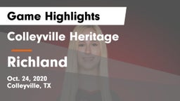 Colleyville Heritage  vs Richland Game Highlights - Oct. 24, 2020