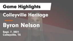 Colleyville Heritage  vs Byron Nelson Game Highlights - Sept. 7, 2021