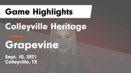 Colleyville Heritage  vs Grapevine Game Highlights - Sept. 10, 2021