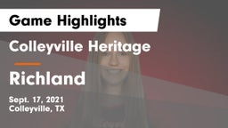 Colleyville Heritage  vs Richland  Game Highlights - Sept. 17, 2021