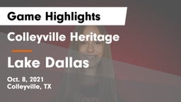 Colleyville Heritage  vs Lake Dallas Game Highlights - Oct. 8, 2021