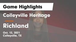 Colleyville Heritage  vs Richland  Game Highlights - Oct. 12, 2021