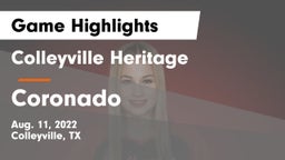 Colleyville Heritage  vs Coronado  Game Highlights - Aug. 11, 2022