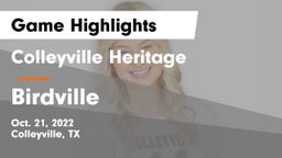 Colleyville Heritage  vs Birdville  Game Highlights - Oct. 21, 2022