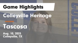 Colleyville Heritage  vs Tascosa  Game Highlights - Aug. 10, 2023