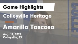 Colleyville Heritage  vs Amarillo Tascosa Game Highlights - Aug. 12, 2023