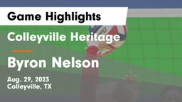 Colleyville Heritage  vs Byron Nelson  Game Highlights - Aug. 29, 2023