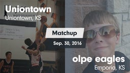 Matchup: Uniontown vs. olpe eagles 2016