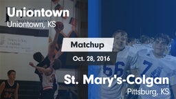 Matchup: Uniontown vs. St. Mary's-Colgan  2016