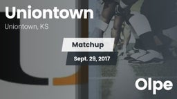Matchup: Uniontown vs. Olpe  2017