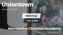Matchup: Uniontown vs. Maranatha Christian Academy 2017