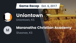 Recap: Uniontown  vs. Maranatha Christian Academy 2017