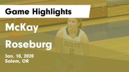 McKay  vs Roseburg  Game Highlights - Jan. 10, 2020