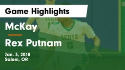 McKay  vs Rex Putnam  Game Highlights - Jan. 3, 2018
