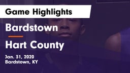 Bardstown  vs Hart County  Game Highlights - Jan. 31, 2020