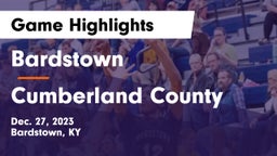 Bardstown  vs Cumberland County  Game Highlights - Dec. 27, 2023