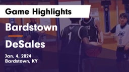 Bardstown  vs DeSales  Game Highlights - Jan. 4, 2024