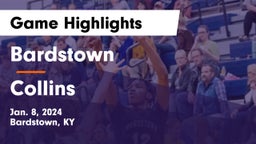 Bardstown  vs Collins  Game Highlights - Jan. 8, 2024