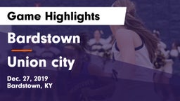 Bardstown  vs Union city Game Highlights - Dec. 27, 2019