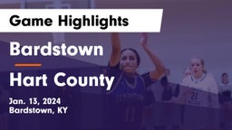 Bardstown  vs Hart County  Game Highlights - Jan. 13, 2024