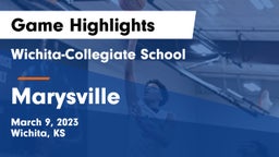 Wichita-Collegiate School  vs Marysville  Game Highlights - March 9, 2023