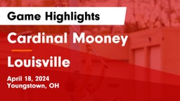 Cardinal Mooney  vs Louisville  Game Highlights - April 18, 2024